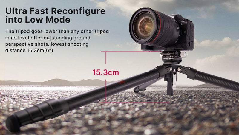 Ulanzi Zero-Y Carbon Fiber Lightweight Travel Tripod