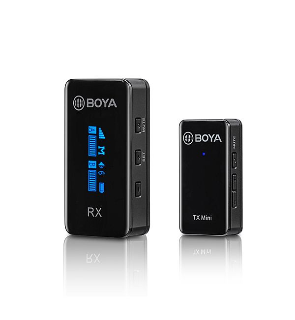 BOYA Ultracompact 2.4GHz Dual-Channel Wireless Microphone System