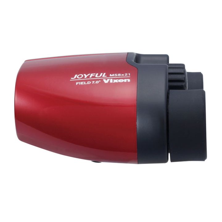 Vixen JOYFUL MS 8X21 CF Compact Poro Prism Binoculars (Red)