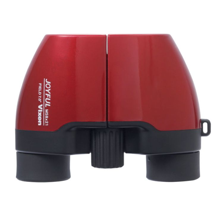 Vixen JOYFUL MS 8X21 CF Compact Poro Prism Binoculars (Red)